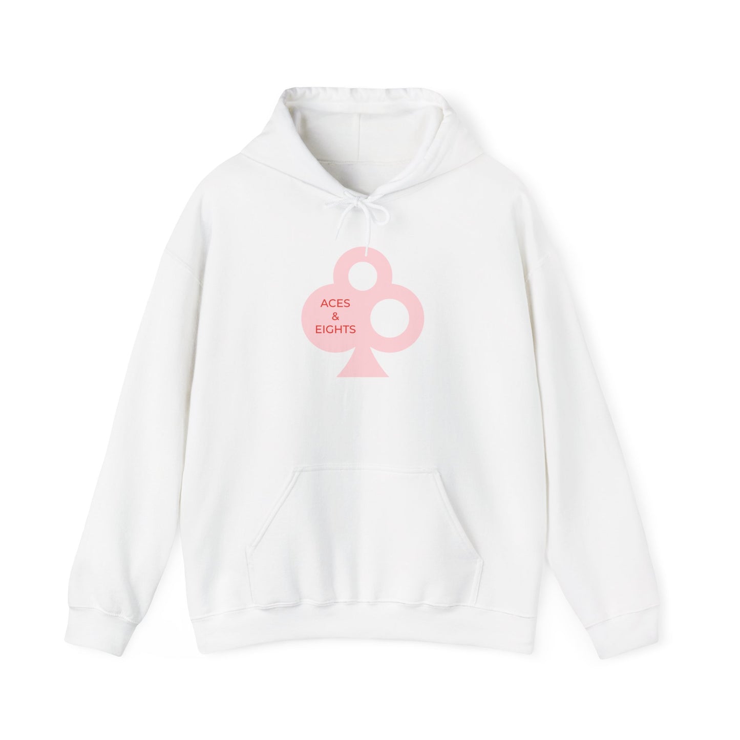 Classic Aces & Eights Pink Logo Hoodie