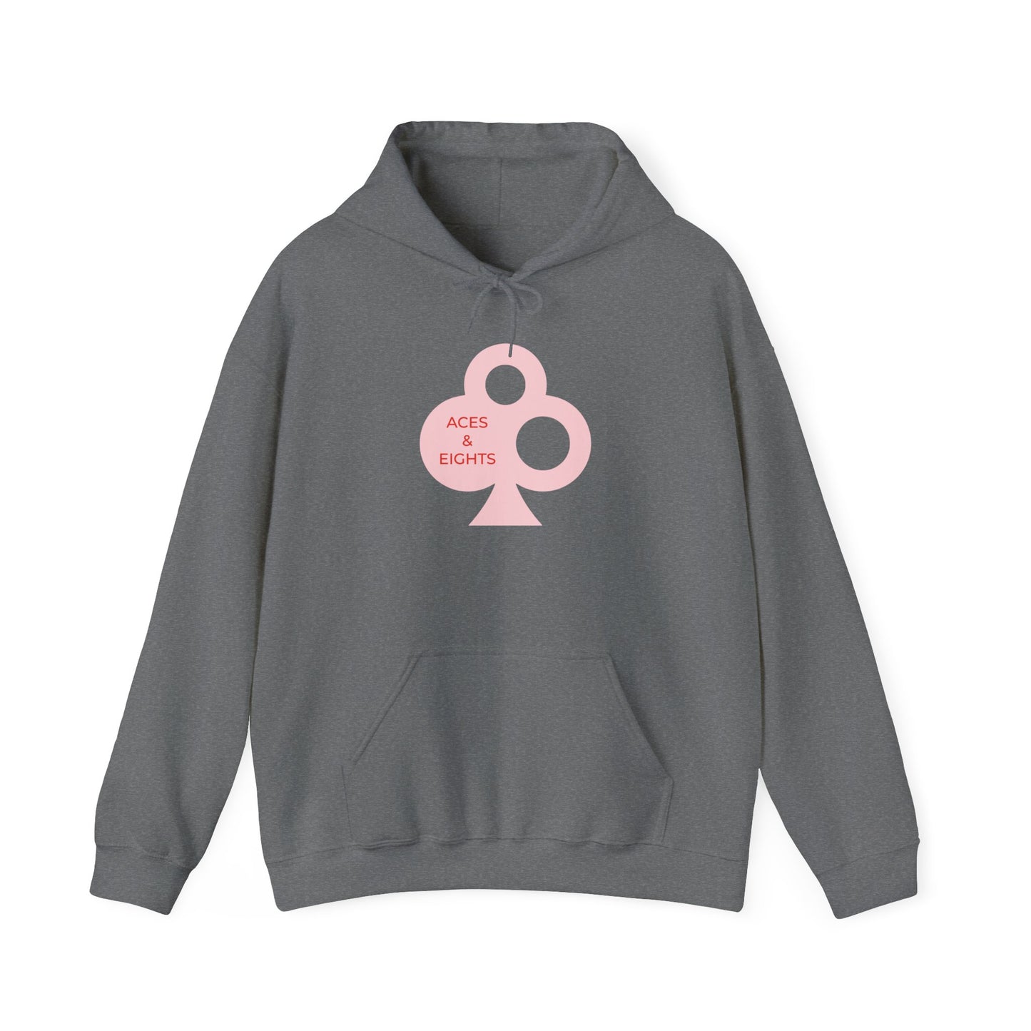 Classic Aces & Eights Pink Logo Hoodie