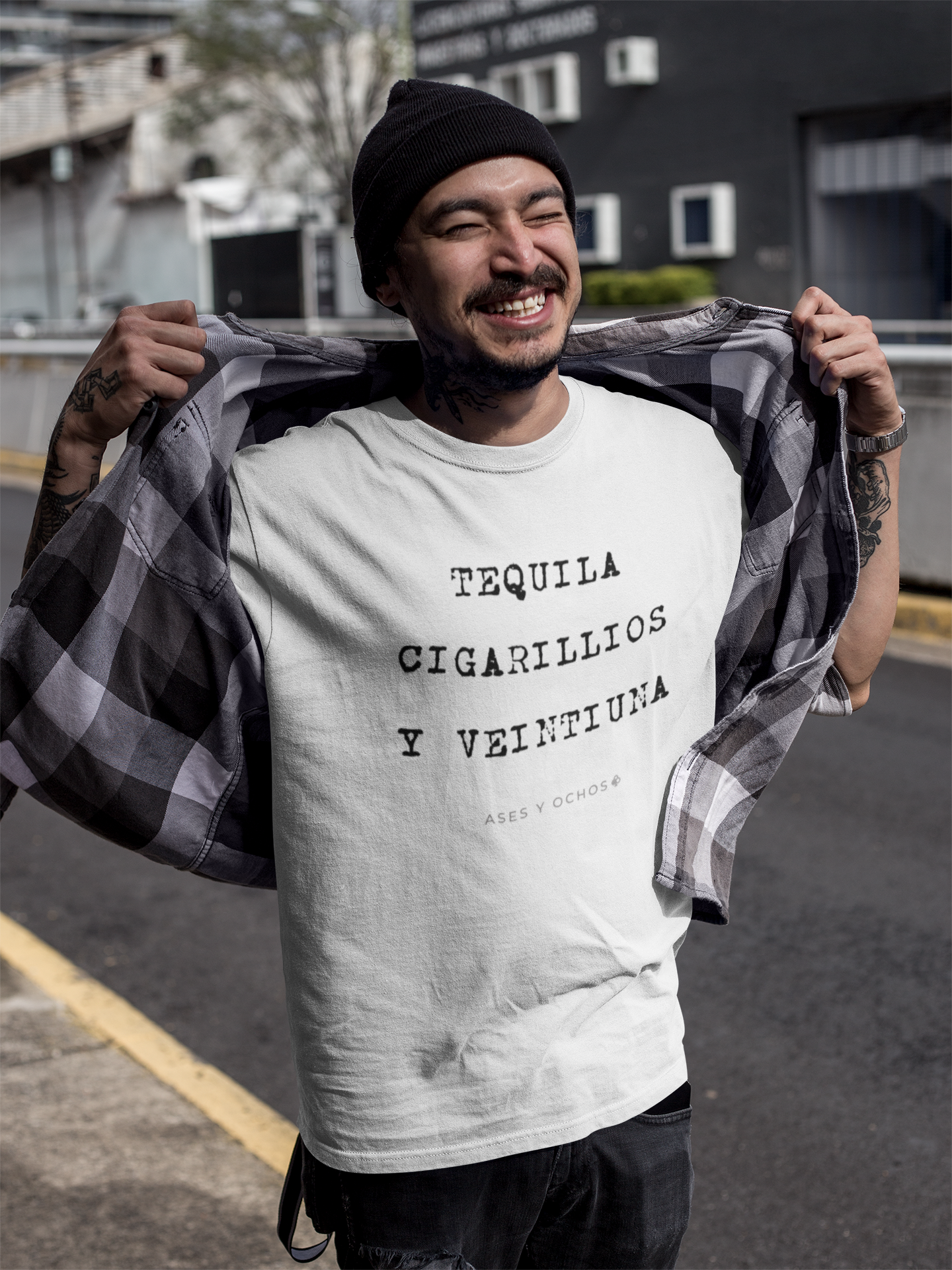 Tequila, Cigarettes & Blackjack Tee (Spanish)