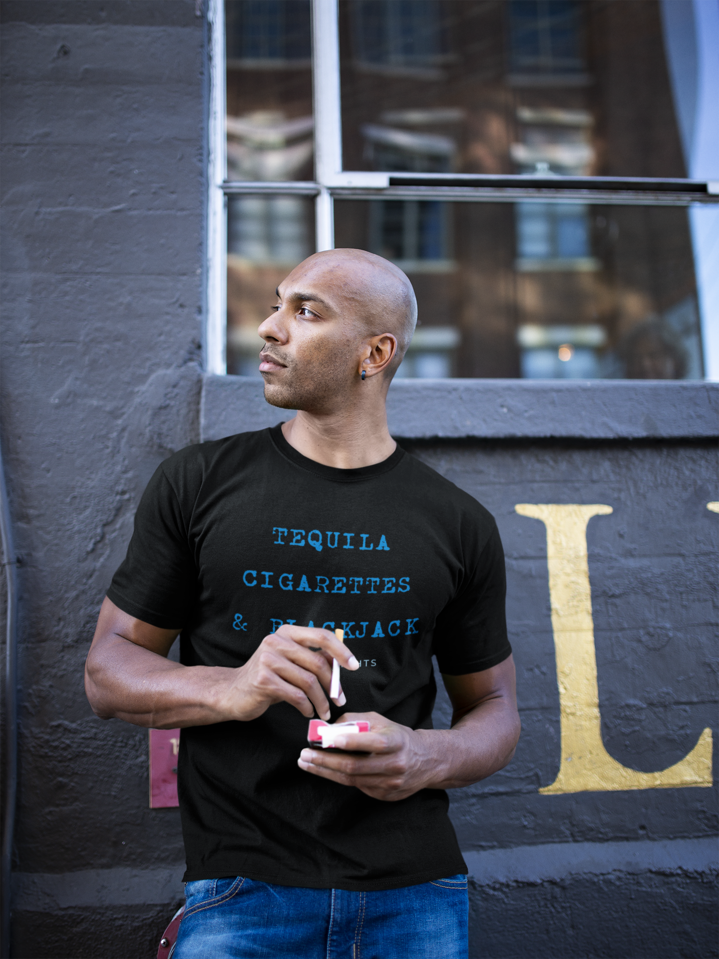 Tequila, Cigarettes & Blackjack Tee (Spanish)