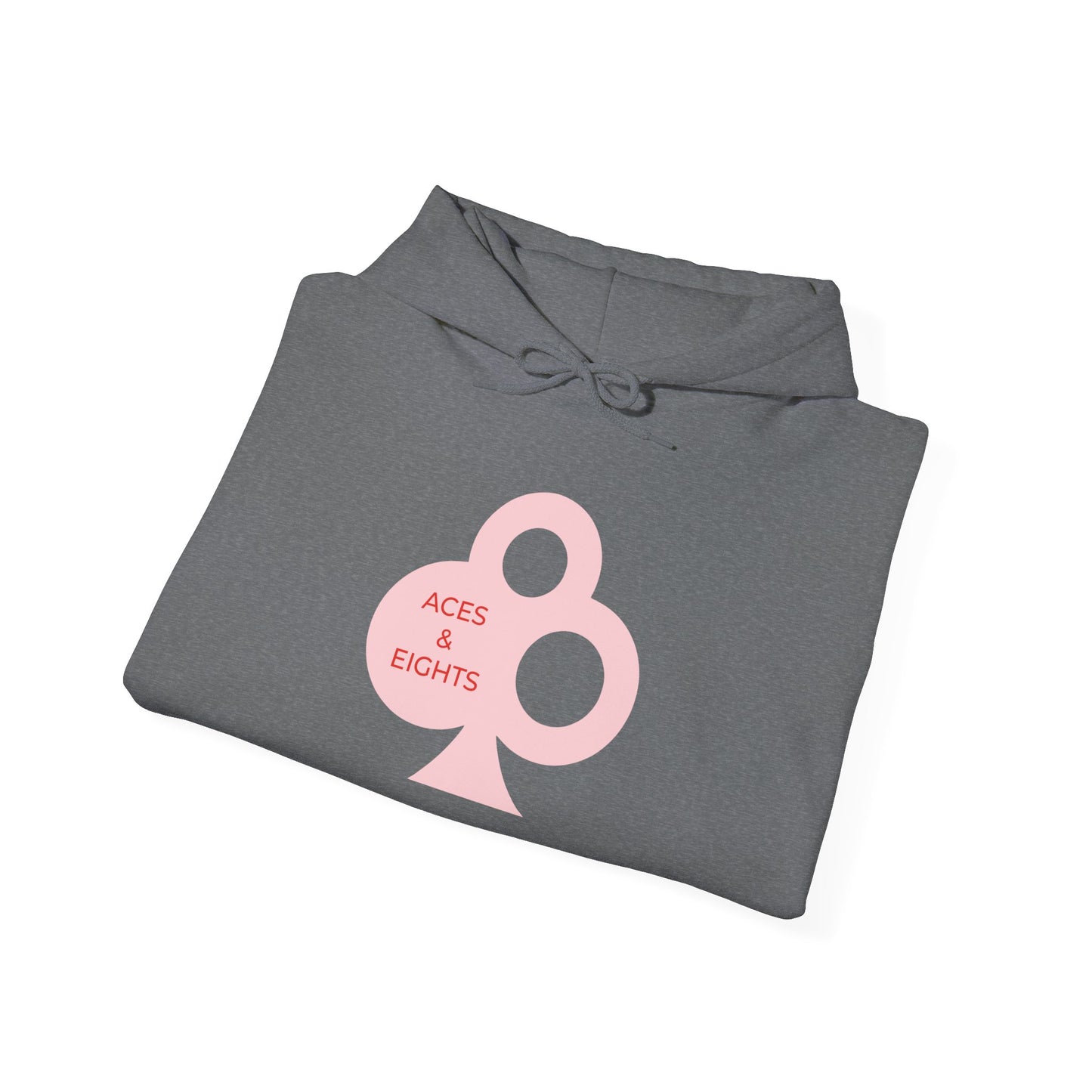 Classic Aces & Eights Pink Logo Hoodie