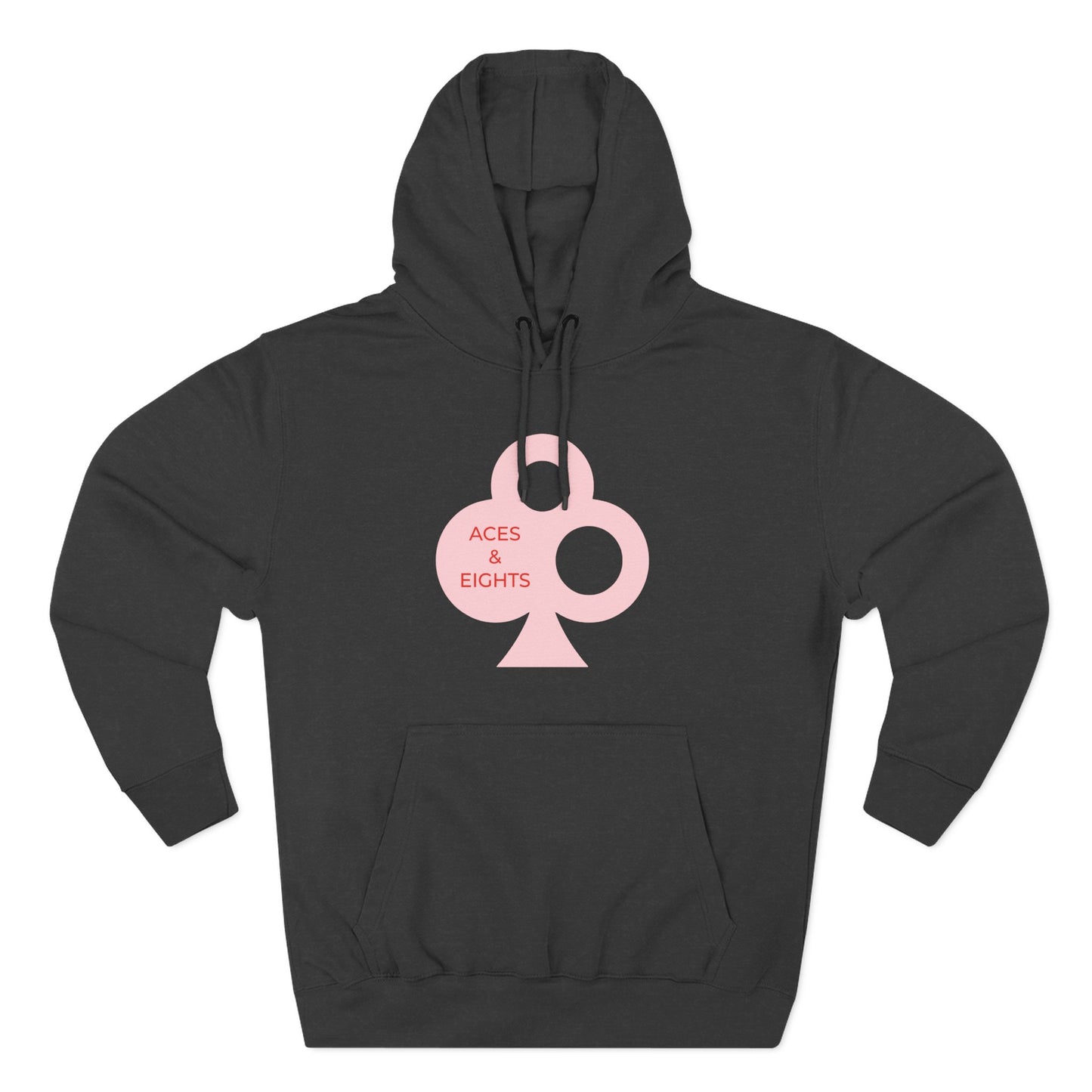 Classic Aces & Eights Pink Logo Hoodie
