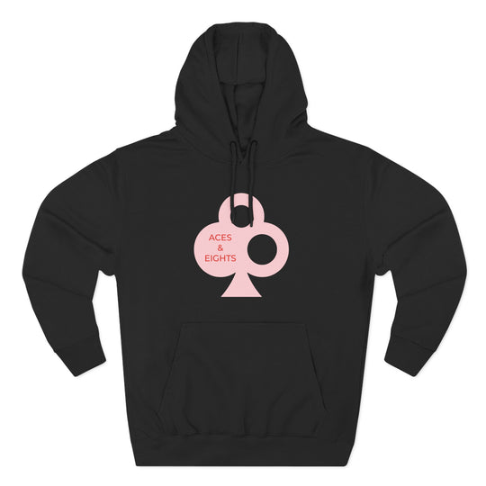 Classic Aces & Eights Pink Logo Hoodie