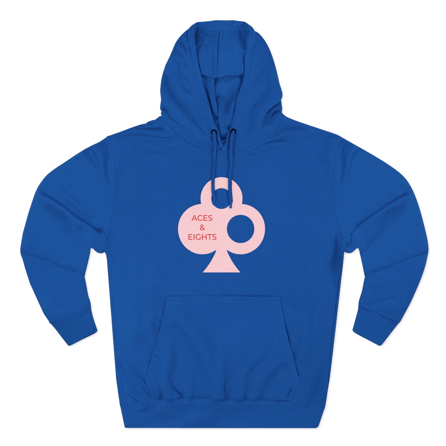 Classic Aces & Eights Pink Logo Hoodie