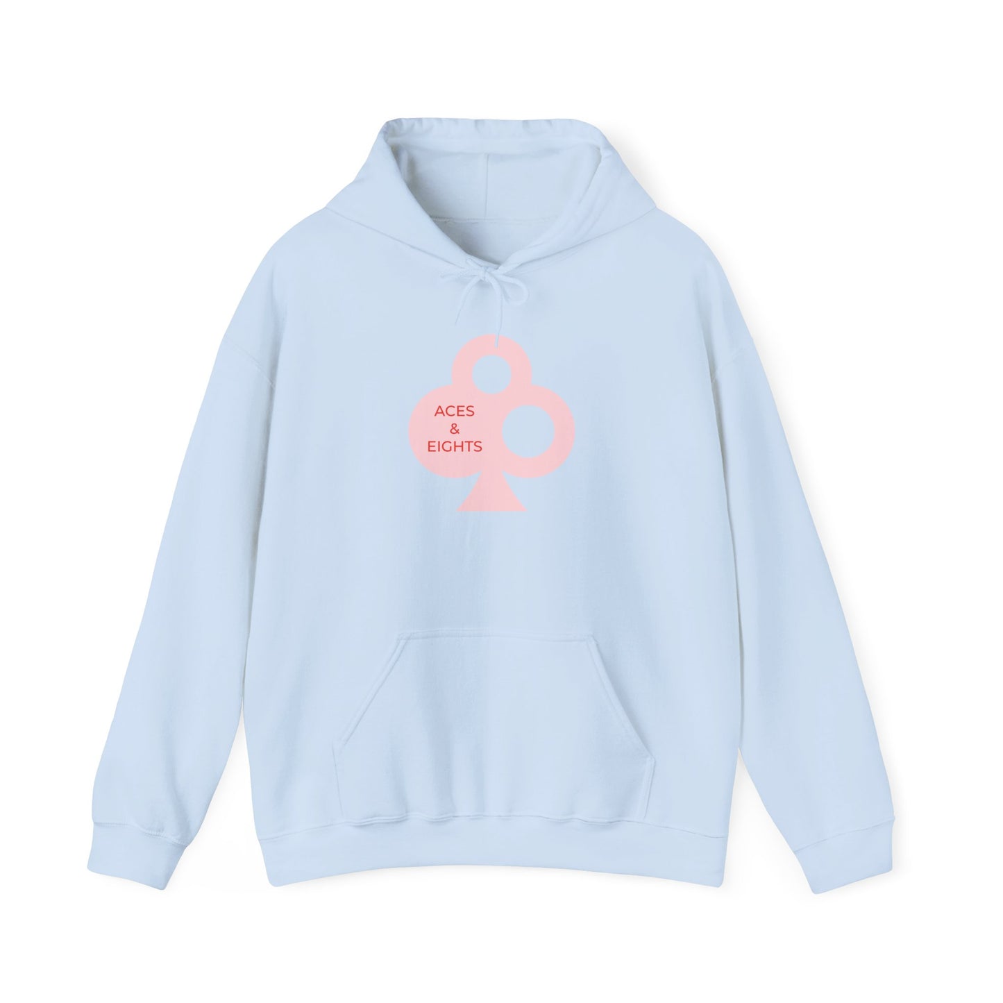 Classic Aces & Eights Pink Logo Hoodie