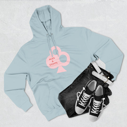 Classic Aces & Eights Pink Logo Hoodie