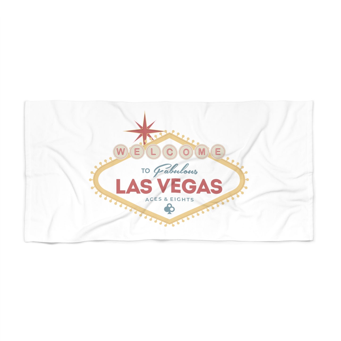 Aces & Eights: What happens in Vegas Beach Towel