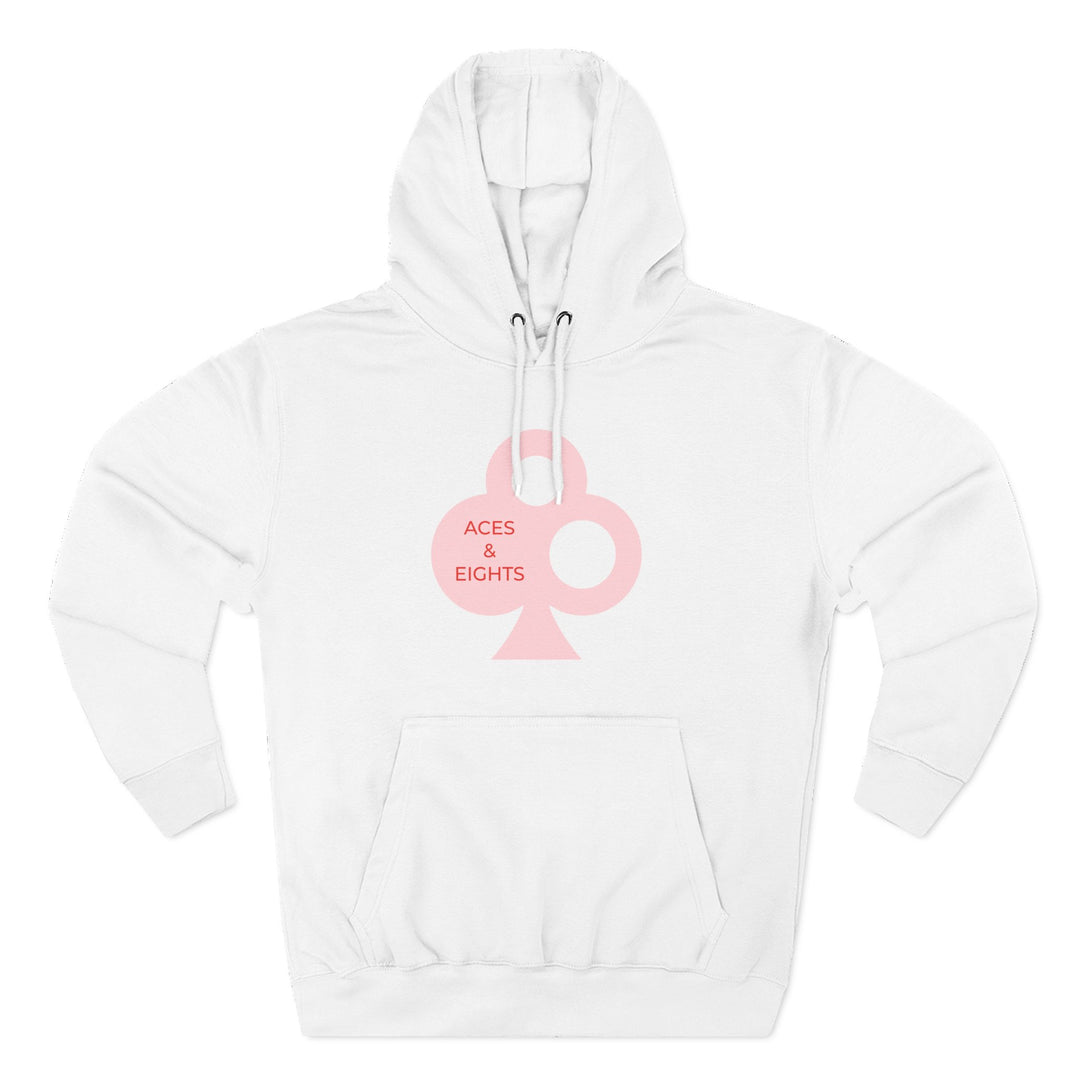 Classic Aces & Eights Pink Logo Hoodie