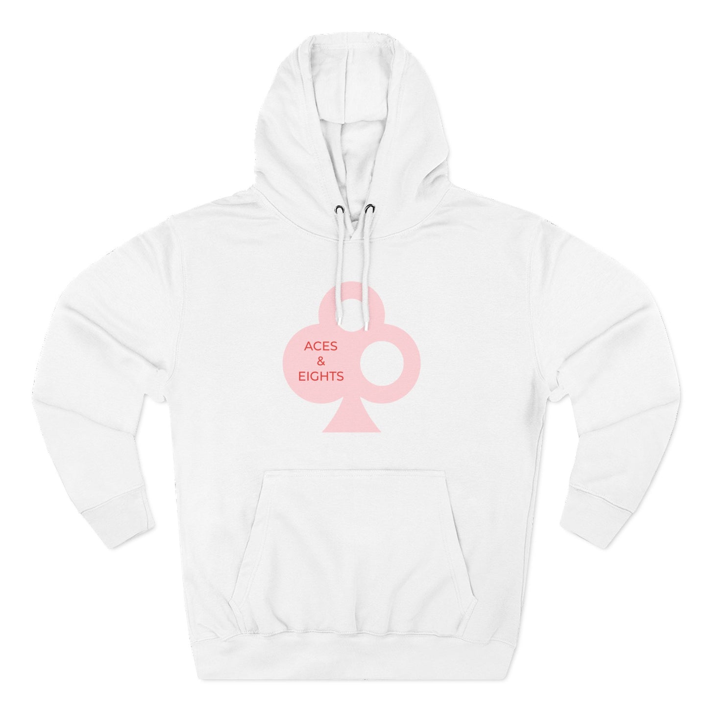 Classic Aces & Eights Pink Logo Hoodie
