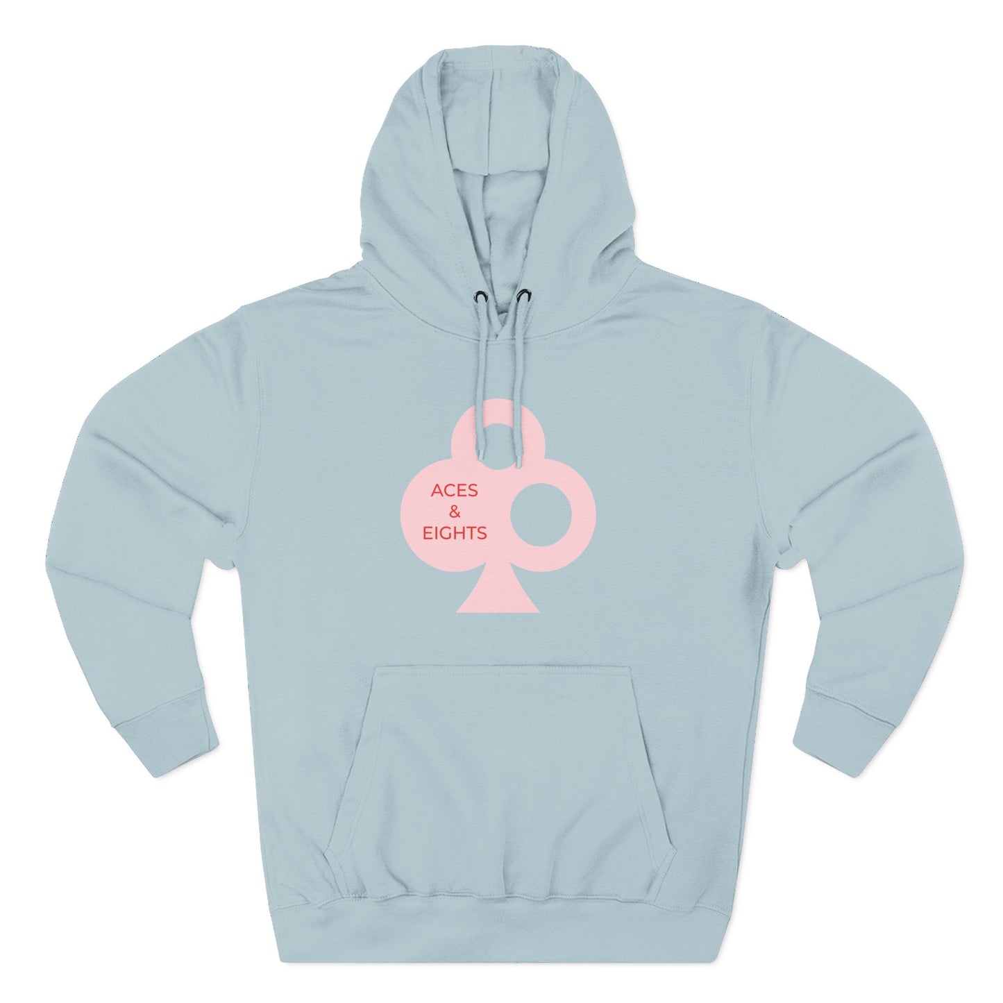 Classic Aces & Eights Pink Logo Hoodie