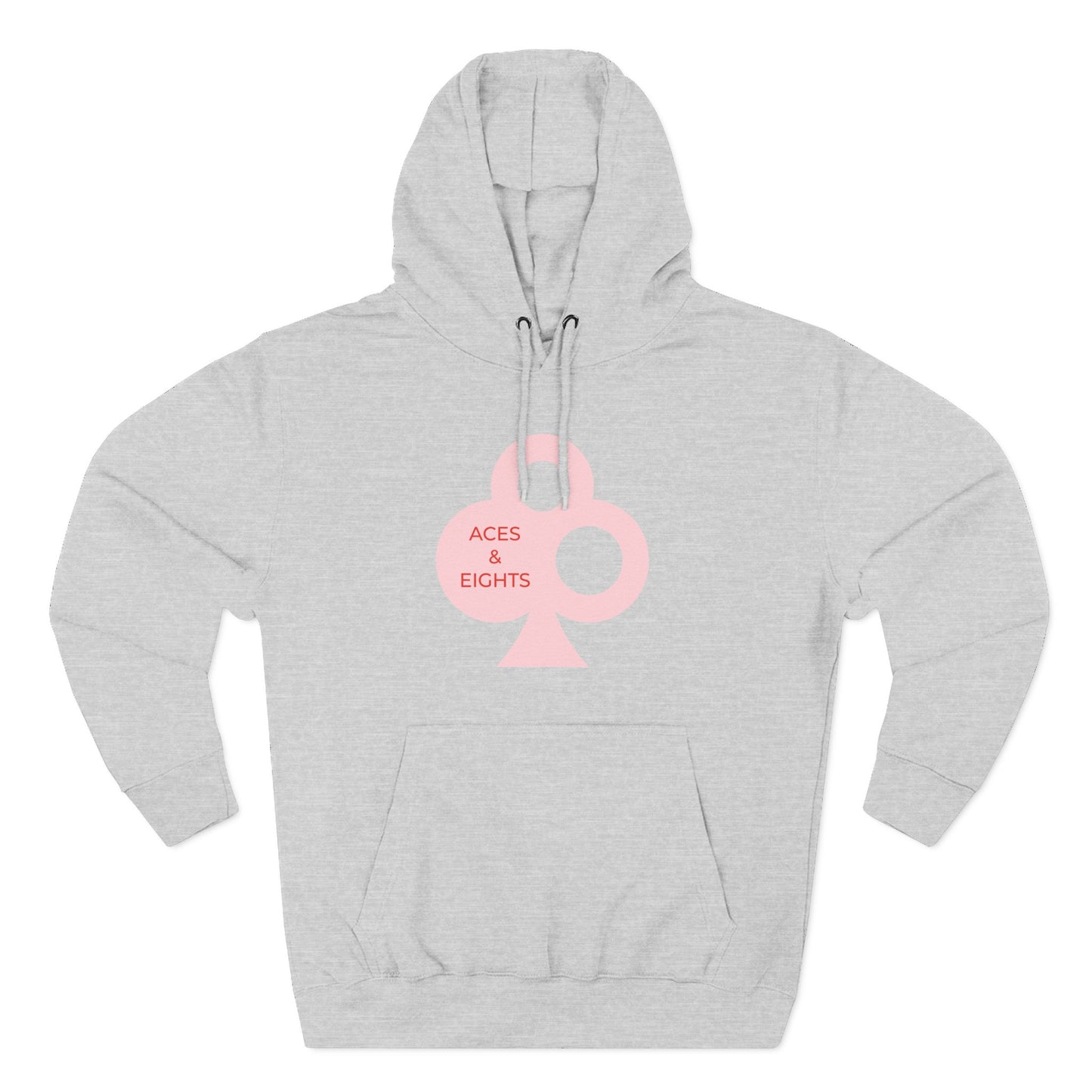 Classic Aces & Eights Pink Logo Hoodie