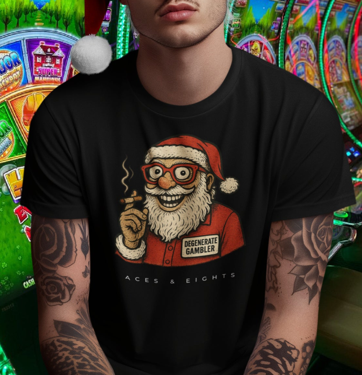 Limited Edition Degenerate Santa Tee
