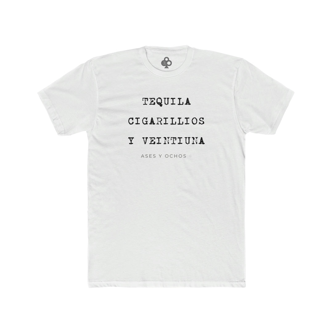 Tequila, Cigarettes & Blackjack Tee (Spanish)