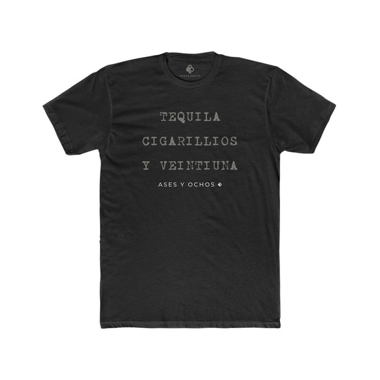 Tequila, Cigarettes & Blackjack Tee (Spanish)